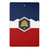 Mini clipboard with new flag of Utah, USA Klemmbrett (Rückseite)