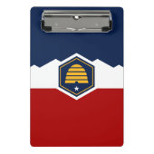 Mini clipboard with new flag of Utah, USA Mini Klemmbrett (Vorderseite)