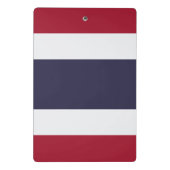 Mini-Clipbord mit der Flagge Thailands Mini Klemmbrett (Rückseite)
