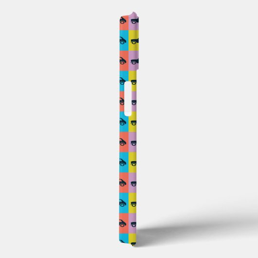 Mini Cooper für Funky Fun Checkerboard Case-Mate iPhone Hülle (Rückseite / Rechts)