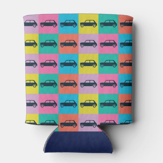 Mini Cooper für Funky Fun Checkerboard Dosenkühler (Rückseite)