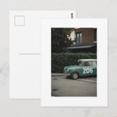 Mini-Cooper grün Nummer 10 Postkarte (Vorne/Hinten)