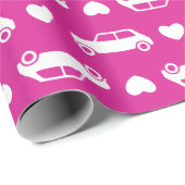 Mini Cooper-Herzen - helles rosa Packpapier (Rolleneckpunkt)