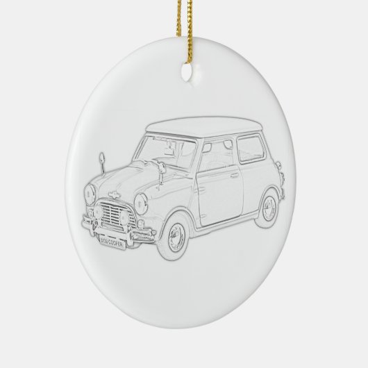 Mini Cooper Keramikornament (Rechts)