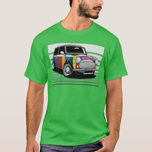 MINI Cooper Pride Version 2 lustig T-Shirt (Vorderseite)