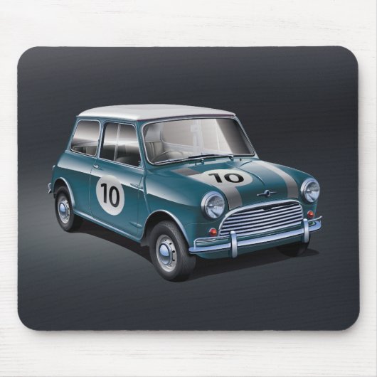 Mini Cooper S1 Blue Mousepad (Vorne)
