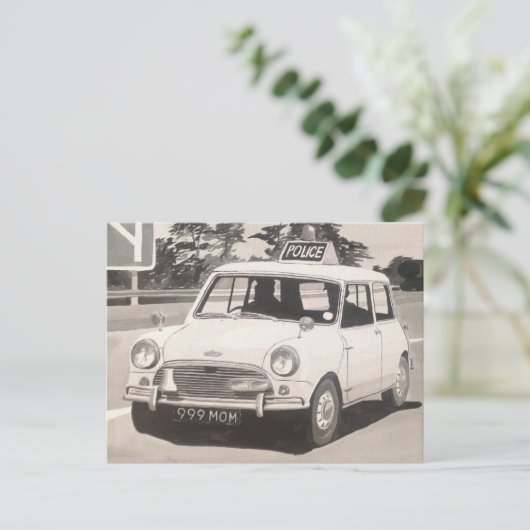 Mini Cooper S Postkarte (Stehend Vorderseite)