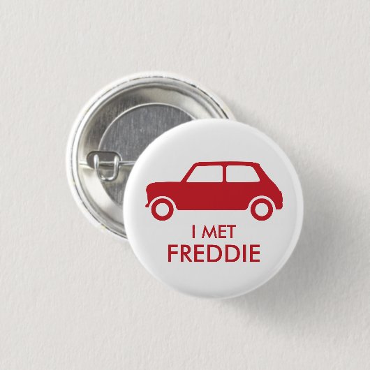 Mini Cooper Trading Button - Red on White (Vorne & Hinten)