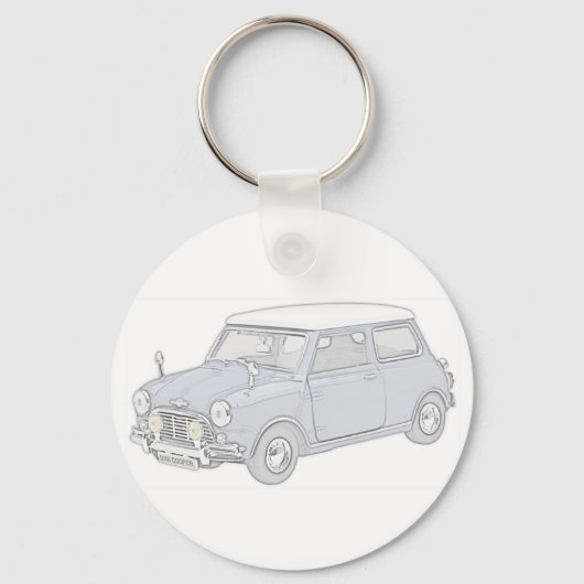 Mini Cooper Vintag Schlüsselanhänger (Vorderseite)