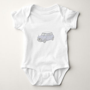 Mini Cooper Vintage-farben Baby Strampler