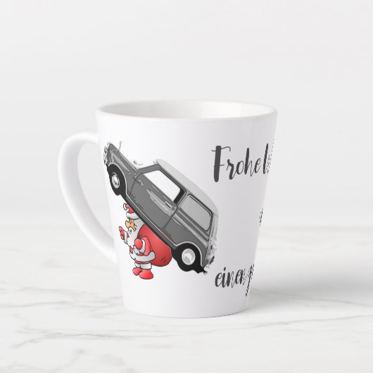 Mini Cooper Weihnachten Tasse (Linke Ecke)