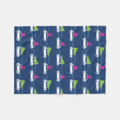 Mini Cooper-Weihnachtsverkehr Fleecedecke (Vorderseite (Horizontal))