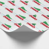 Mini Cooper-Weihnachtsverkehr Geschenkpapier (Ecke)