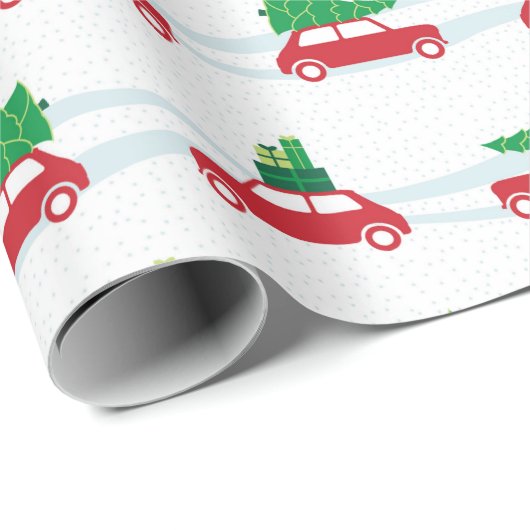 Mini Cooper-Weihnachtsverkehr Geschenkpapier (Rolleneckpunkt)