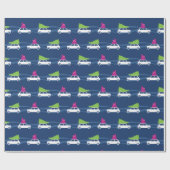 Mini Cooper-Weihnachtsverkehr Geschenkpapier (Flach)