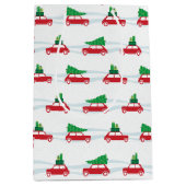 Mini Cooper-Weihnachtsverkehr Mittlere Geschenktüte (Vorderseite)