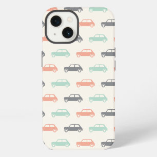 Mini Coopers auf Achse - Pfirsich und Türkis iPhone 13 Hülle