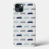 Mini Coopers on Go - Blue & Gray Case-Mate iPhone Hülle (Rückseite)