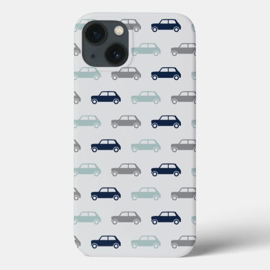 Mini Coopers on Go - Blue & Gray Case-Mate iPhone Hülle (Rückseite)