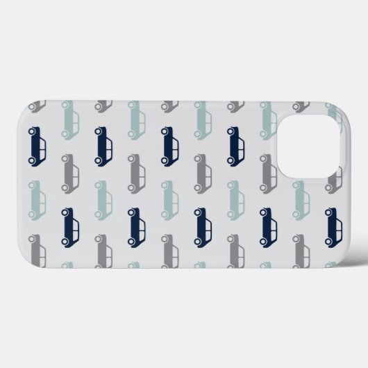 Mini Coopers on Go - Blue & Gray Case-Mate iPhone Hülle (Rückseite (Horizontal))