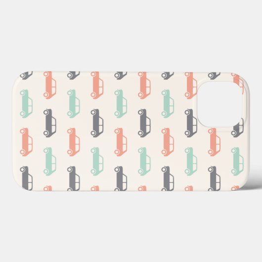 Mini Coopers on Go - Peach & Aquamarin Case-Mate iPhone Hülle (Rückseite (Horizontal))