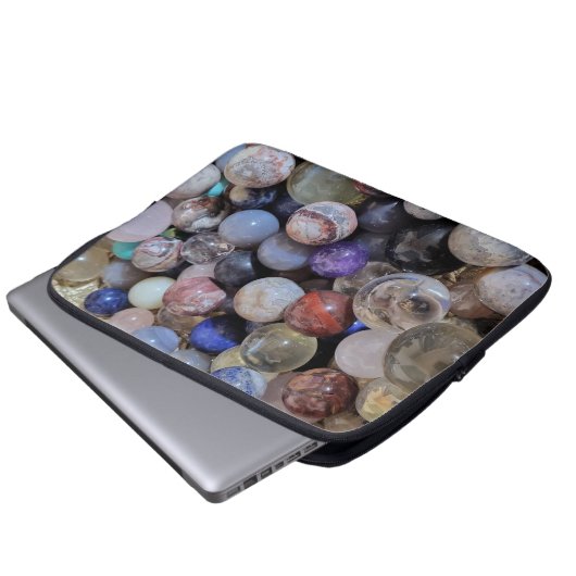 Mini Crystal Spheres Laptopschutzhülle (Vorne Knopf)