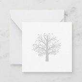 Mini Custom Family Reunion Welcome Gift Bag Mitteilungskarte (Rückseite)