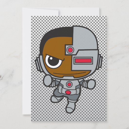 Mini Cyborg Einladung (Vorderseite)