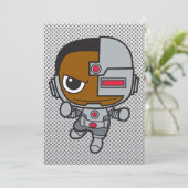 Mini Cyborg Einladung (Stehend Vorderseite)