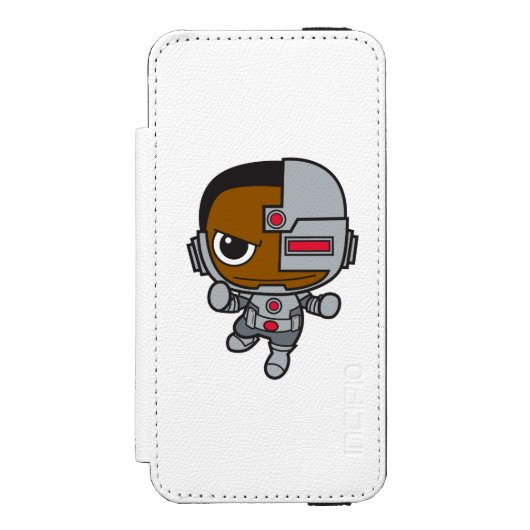 Mini Cyborg Incipio iPhone Geldbeutel-Hülle (Folio Vorderseite)