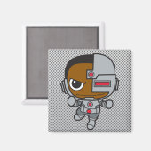 Mini Cyborg Magnet (Vorderseite/Rückseite)