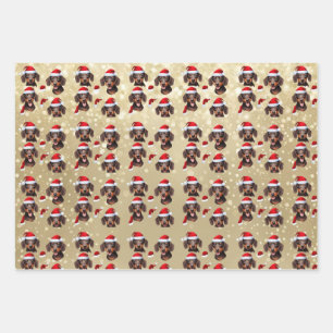 Mini-Dackel-Urlaubspapier Geschenkpapier Set