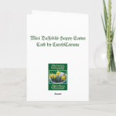 Mini Daffodils Happy Oaster Card Feiertagskarte (Rückseite)