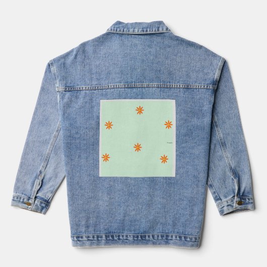 Mini Daisies Jeansjacke (Rückseite)