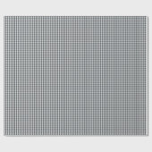Mini-Dämmerungsblau-Gingham-Karomuster auf Weiß Geschenkpapier (Flach)