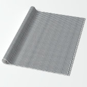 Mini-Dämmerungsblau-Gingham-Karomuster auf Weiß Geschenkpapier (Ungerollt)