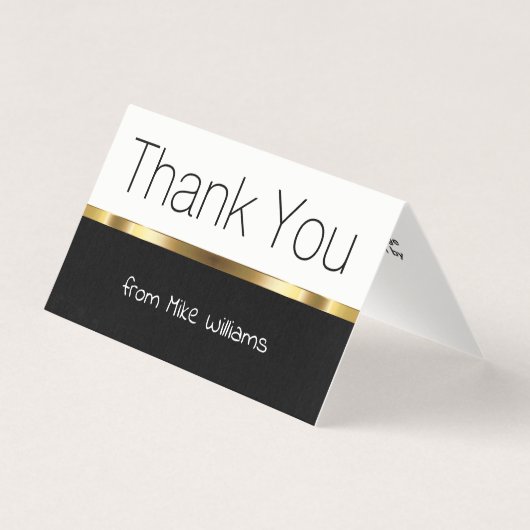 Mini danke Ihnen Notizen Elegantes Design (Vorderseite)