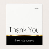 Mini danke Ihnen Notizen Elegantes Design (Außenseite Aufgefaltet)