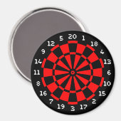 Mini Dartboard Magnet (Vorderseite/Rückseite)