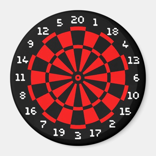Mini Dartboard Magnet (Vorne)