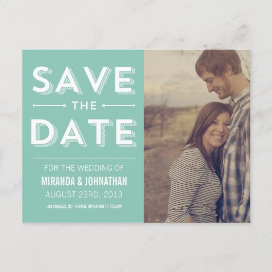 Mini-Design-Foto Save the Date Karten ablegen (Vorderseite)