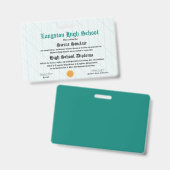 Mini-Diploma - Abzeichen in Packungsgröße Ausweis (Vorder- & Rückseite)