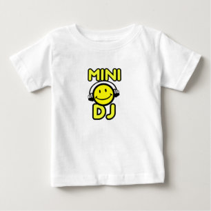 Mini DJ deejay Smiley Baby Children T - Shirt
