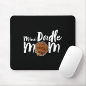 Mini-Doodle-Mutter-Hund süßer girly Hund MamaMini Mousepad (Mit Mouse)