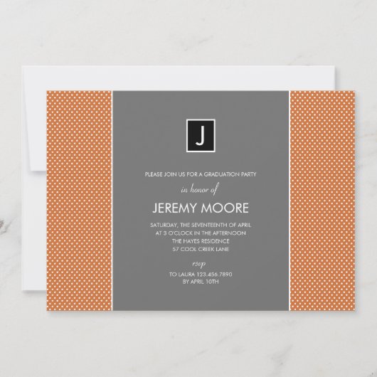 Mini Dots Party Einladung (Vorderseite)