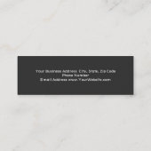 Mini Double Side Gray Consultant Business Card Visitenkarte (Rückseite)