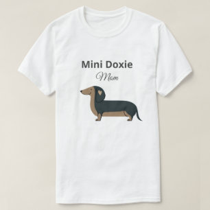 Mini Doxie Mama-Shirt Miniatur-Wiener-Geschenk T-Shirt