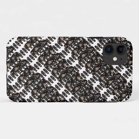 Mini Dreh Flop Sandals Muster (schwarz) Case-Mate iPhone Hülle (Rückseite (Horizontal))