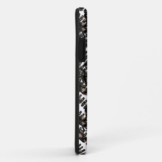 Mini Dreh Flop Sandals Muster (schwarz) Case-Mate iPhone Hülle (Hinten/Rechts)