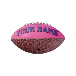 Mini DUNK PINK UND LILA Personalisierter Fußball Football
